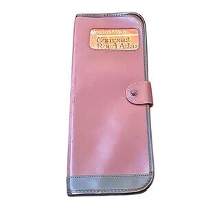 Vintage 1988 Rand McNally City & Highway Road Atlas in vegan leather case